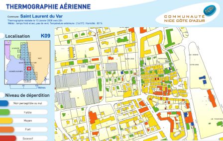 Thermographie village St Laurent du Var